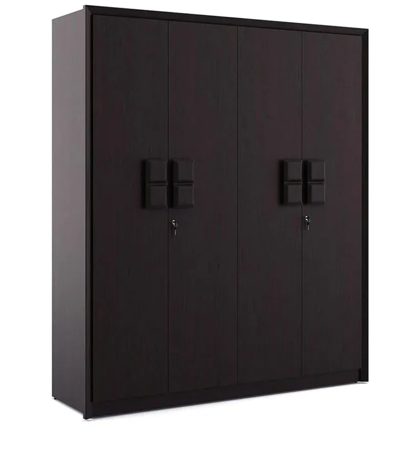 Kosmo Choco 4 Door Wardrobe in Vermont Finish.jpg5.webp