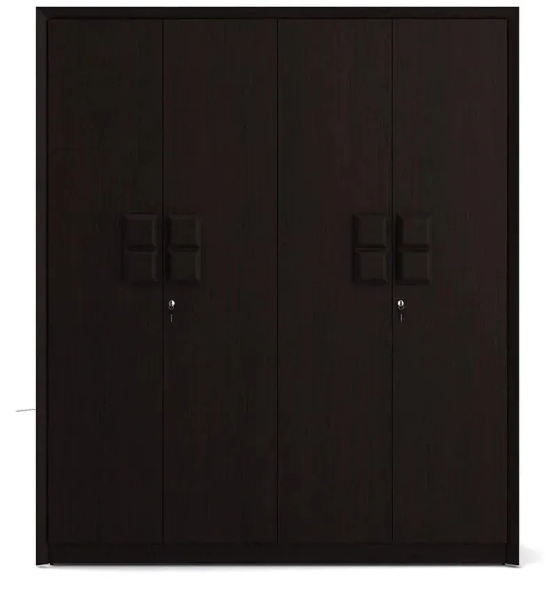 Kosmo Choco 4 Door Wardrobe in Vermont Finish.jpg6.webp