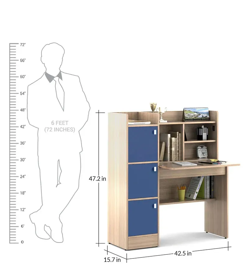 Kosmo Coral Kids Study Table in Drift Wood Finish.jpg1.webp
