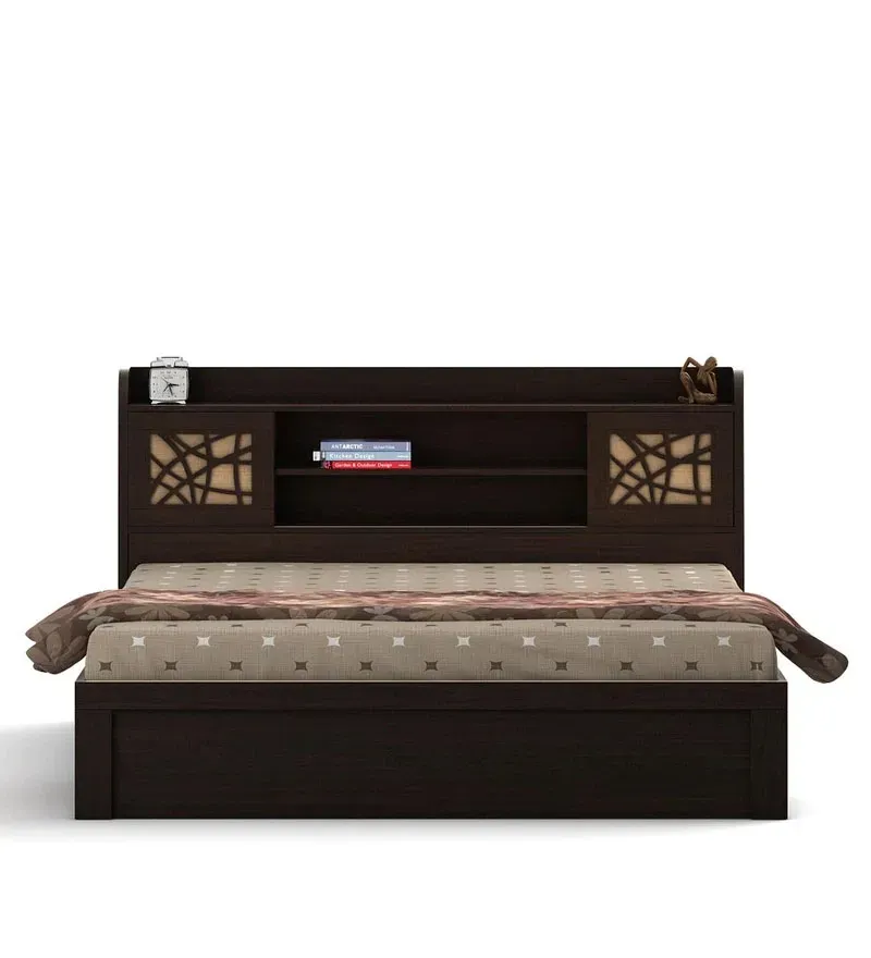 Kosmo Mayflower Queen Size Bed in Vermount Woodpore Finish with Box Storage.jpg3.webp