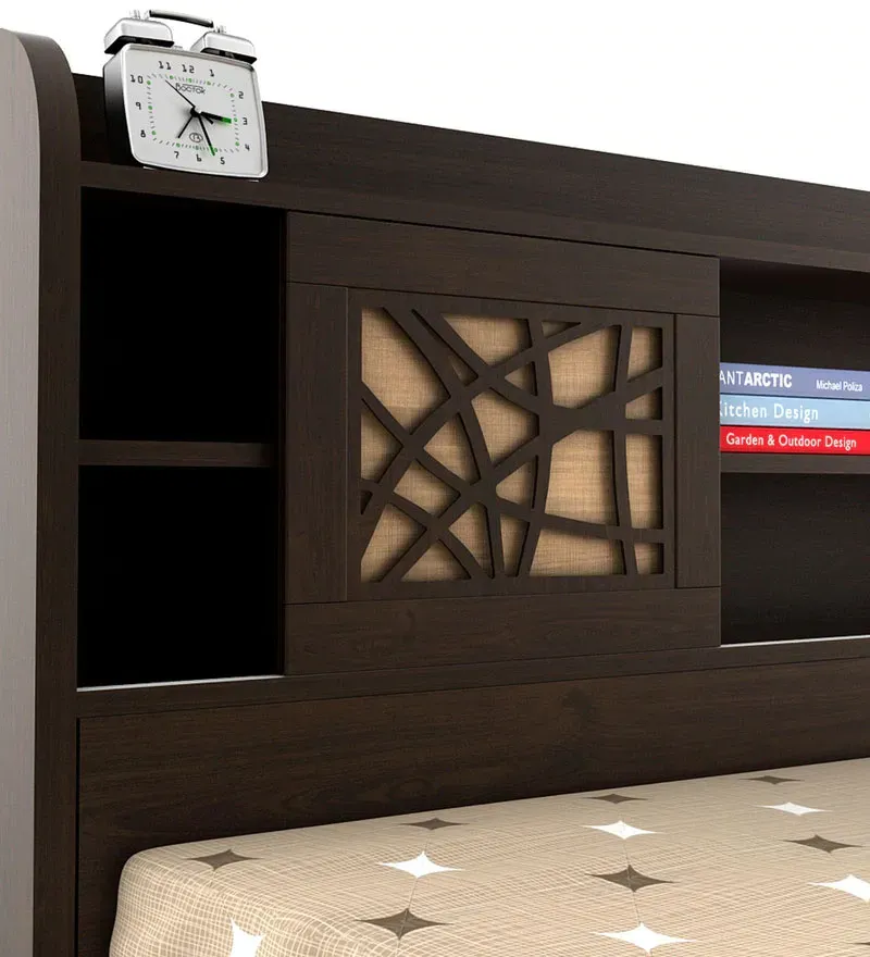 Kosmo Mayflower Queen Size Bed in Vermount Woodpore Finish with Box Storage.jpg8.webp