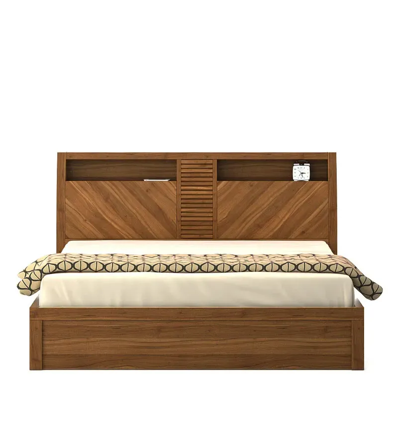 Kosmo Monarch King Size Bed in Natural Wenge Finish with Hydraulic Storage.jpg4.webp