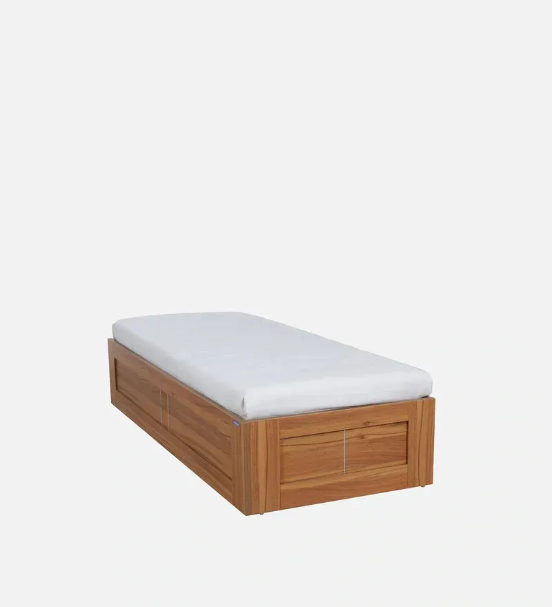 Kosmo Rex Single Bed in Natural Teak Finish with Box Storage.jpg2.webp