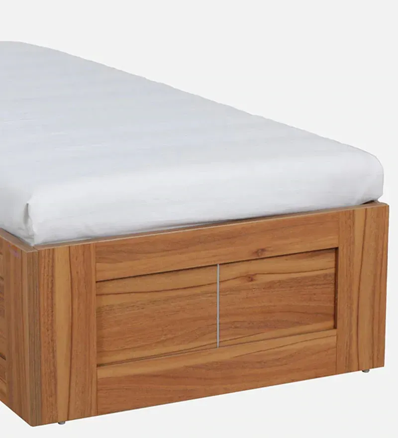 Kosmo Rex Single Bed in Natural Teak Finish with Box Storage.jpg8.webp