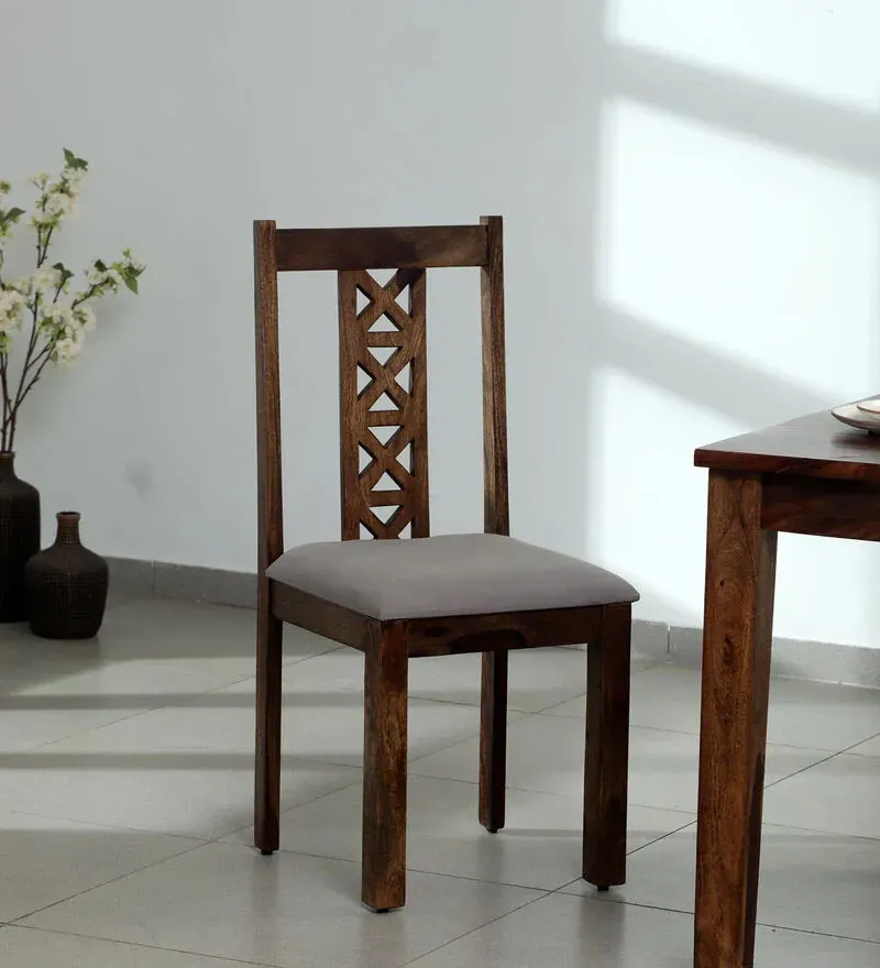 Kryss Sheesham Wood Dining Chair In Provincial Teak Finish (Set Of 2).webp