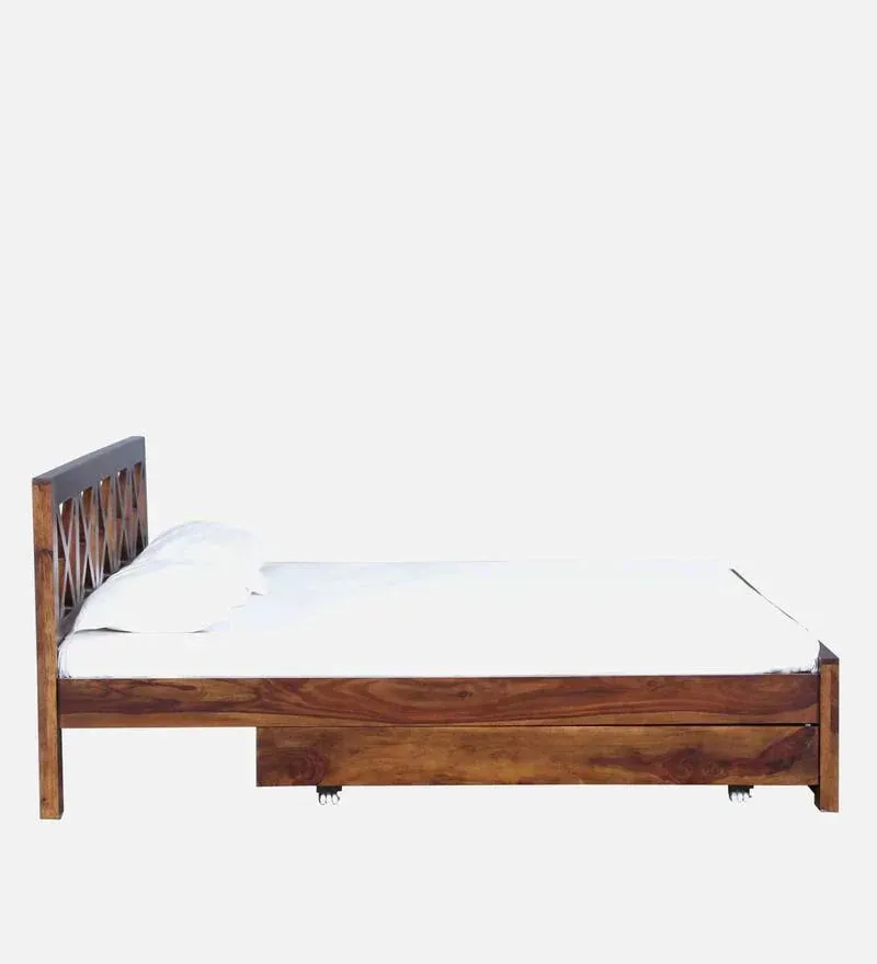 Kryss Sheesham Wood King Size Bed In Provincial Teak Finish With Drawer Storage.jpg4.webp