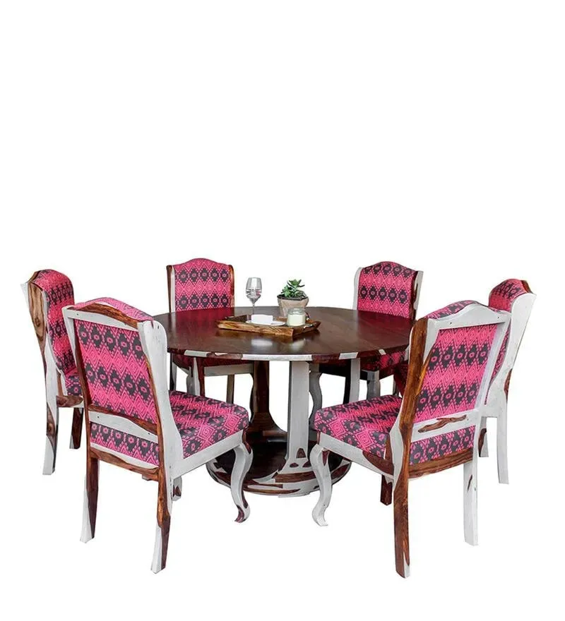 Lawson Sheesham Wood 6 Seater Dining Set in Grey & Teak Finish.jpg4.webp