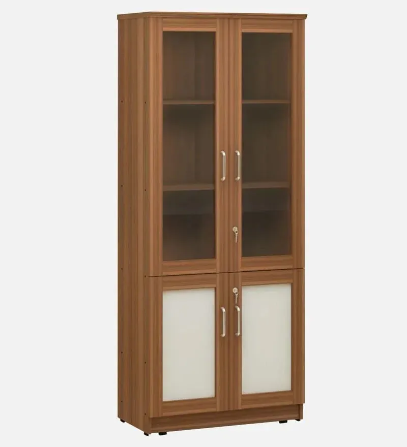 Leader Book Case in Leon Teak Finish.jpg2.webp