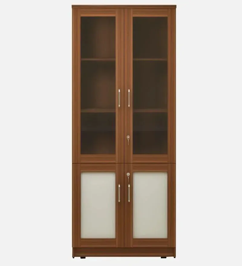 Leader Book Case in Leon Teak Finish.jpg3.webp