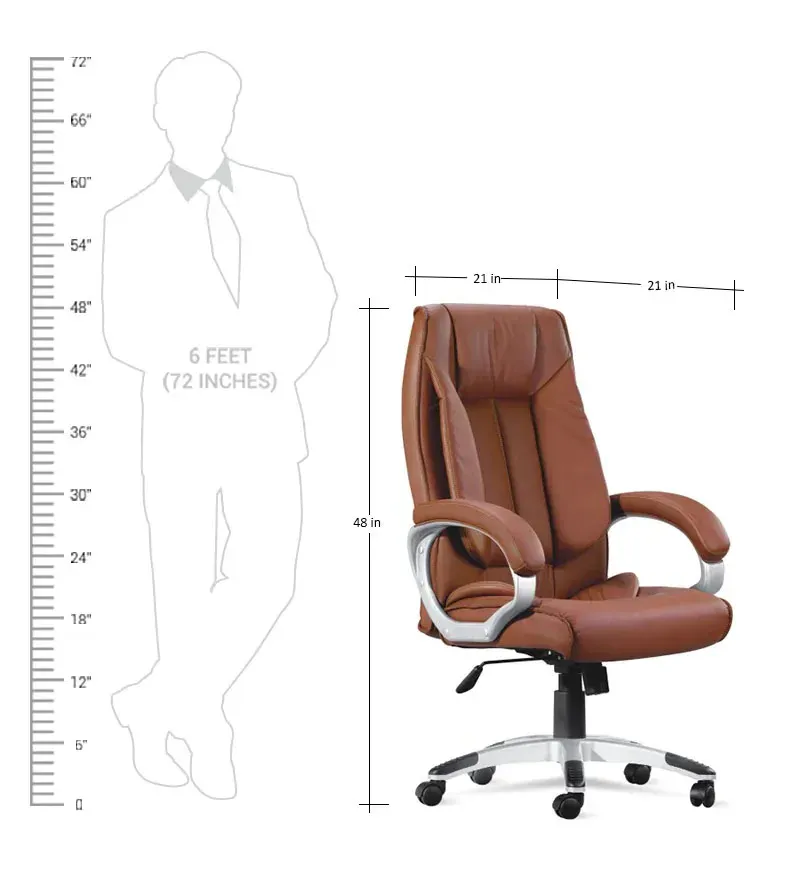 Leatherette Executive Chair in Brown Colour.jpg2.webp