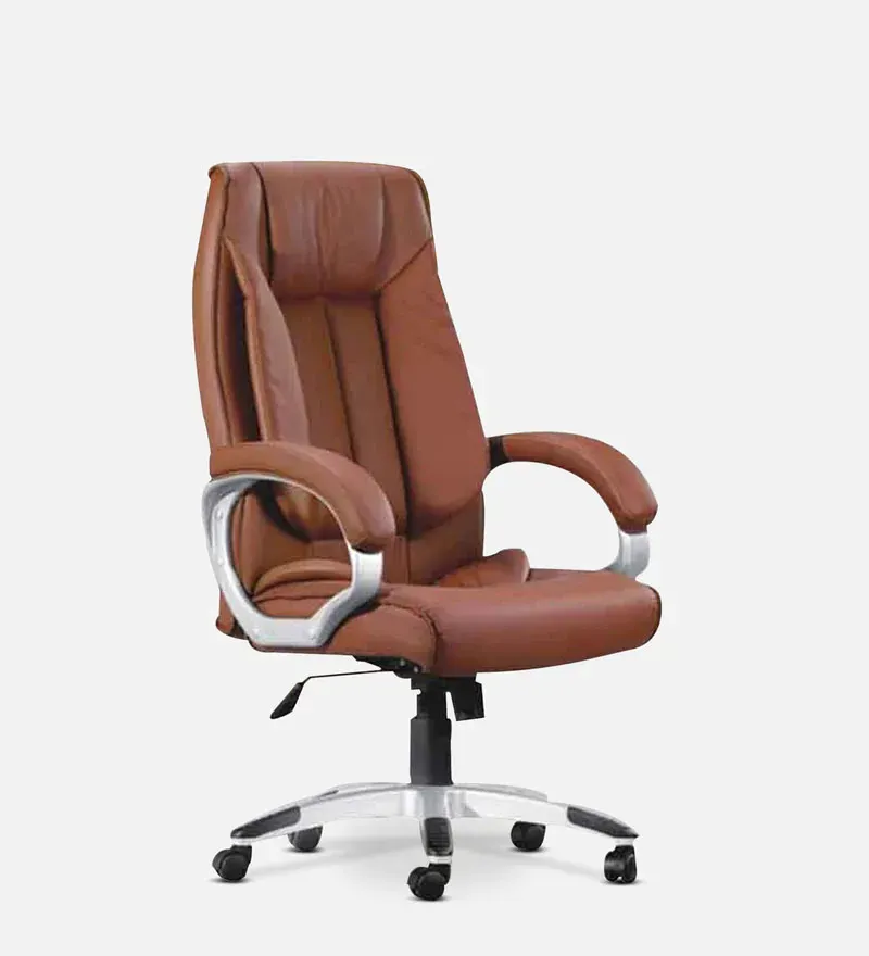 Leatherette Executive Chair in Brown Colour.jpg4.webp