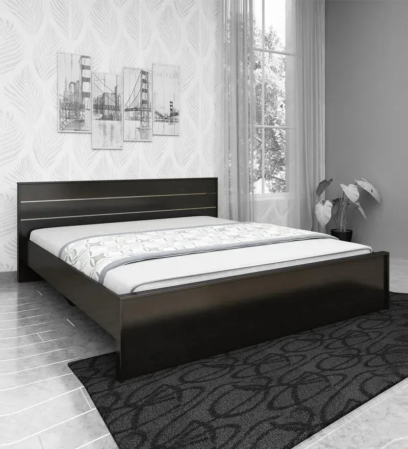 Lily King Size Bed in Wenge Finish.webp