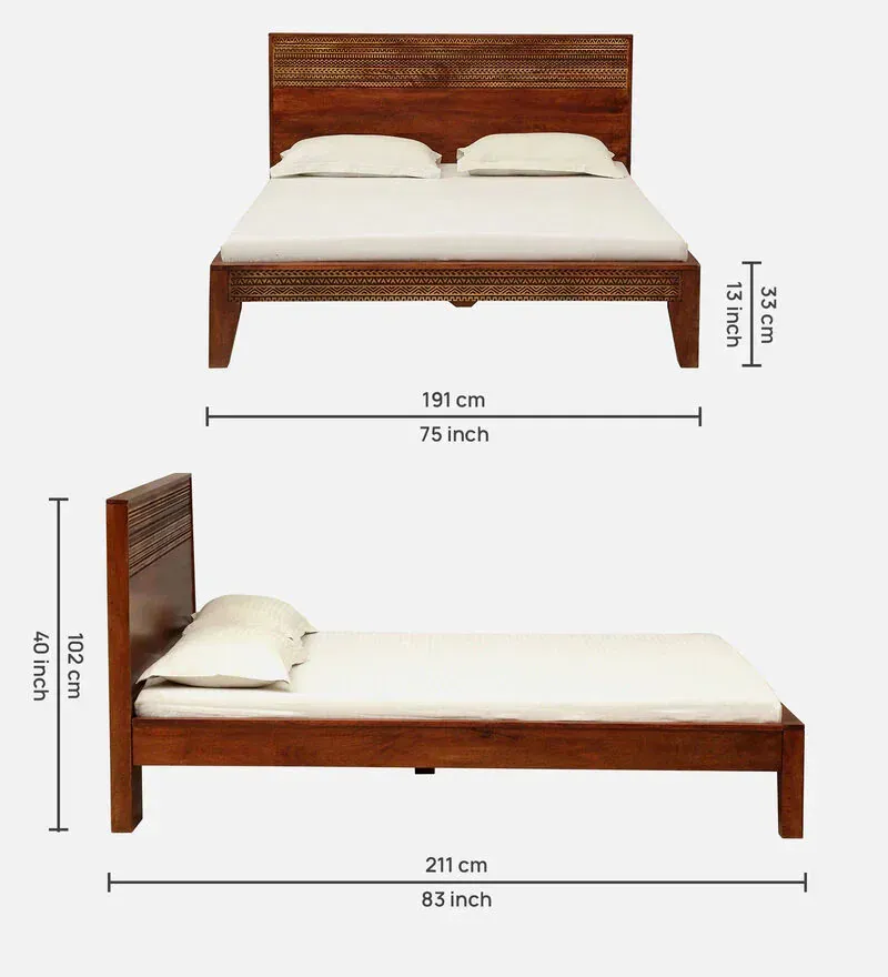 Lima Solid Wood King Size Bed In Honey Oak Finish.jpg1.webp