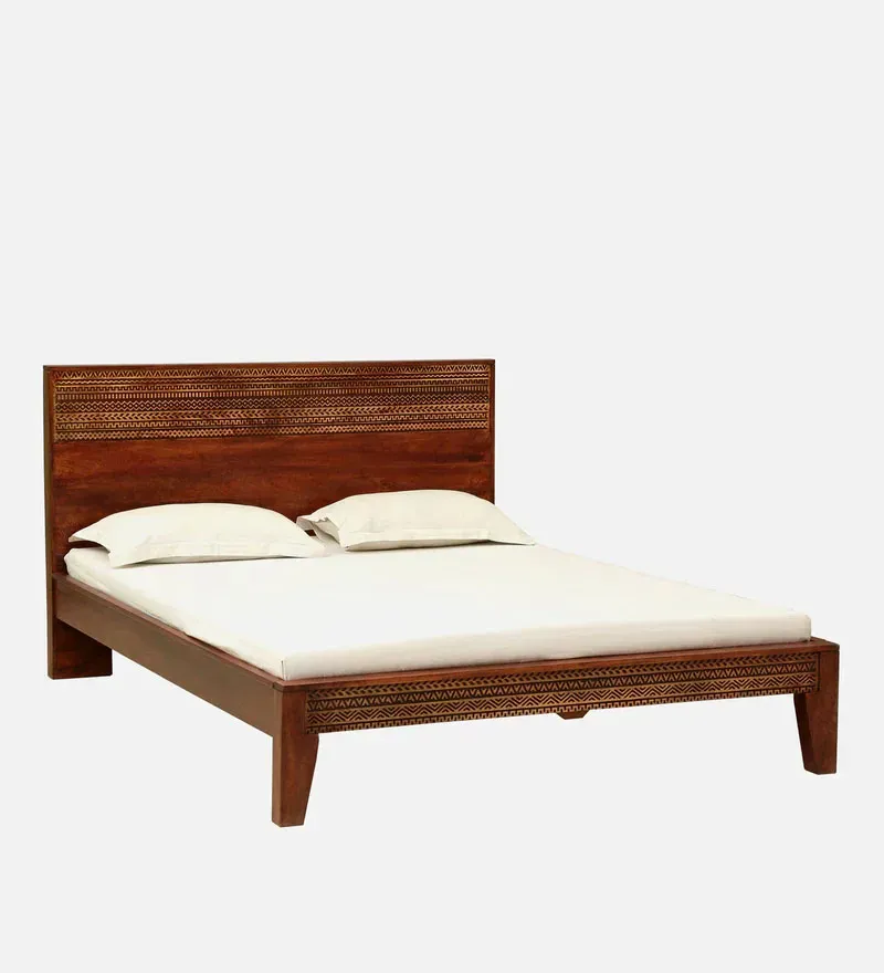 Lima Solid Wood King Size Bed In Honey Oak Finish.jpg2.webp