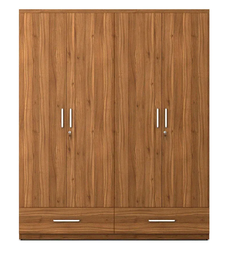 Linden 4 Door Wardrobe in Natural Teak Finish.jpg5.webp