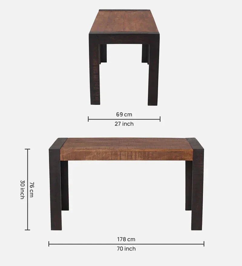 Loft Solid Wood 4 Seater Dining Set in Natural Finish.jpg2.webp