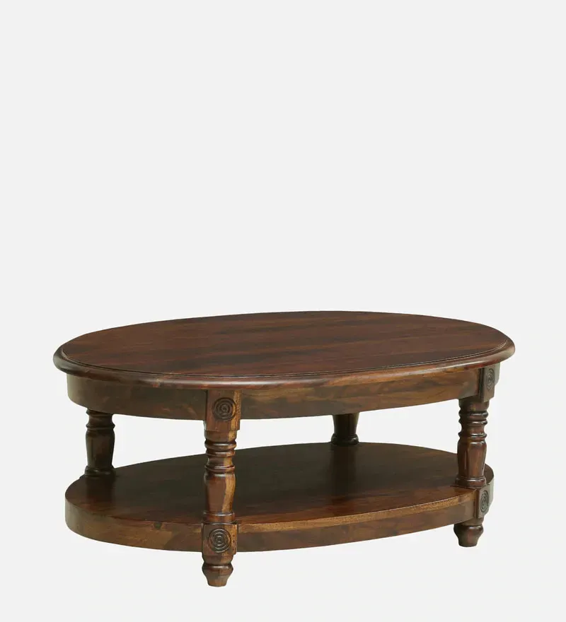 Louis Sheesham Wood Oval Coffee Table In Provincial Teak Finish.jpg2.webp
