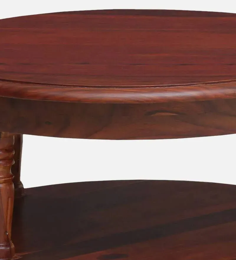 Louis Sheesham Wood Round Coffee Table In Honey Oak Finish.jpg5.webp
