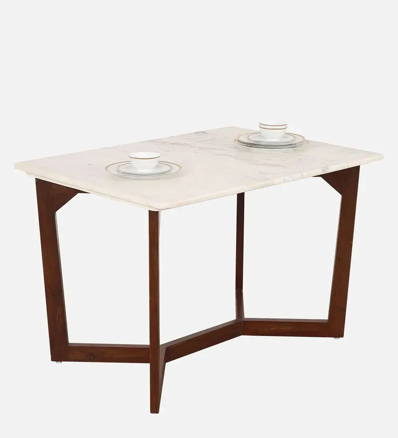 Lush Solid Wood 4 Seater Dining Set in Natural Teak Wood Finish.jpg4.webp