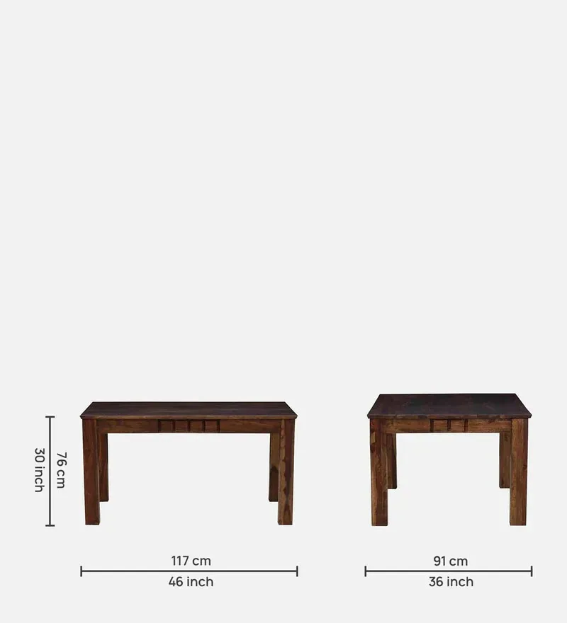 Majestica Sheesham Wood 4 Seater Dining Set In Provincial Teak Finish With Bench.jpg1.webp