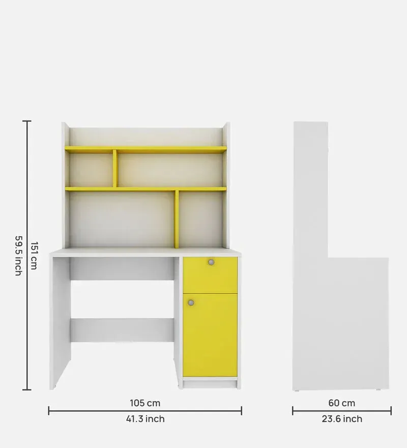 Malta Hutch Desk in Frosty White And Yellow Finish.jpg2.webp
