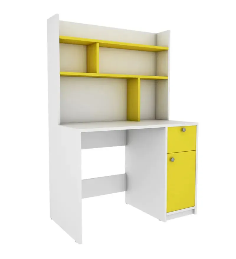 Malta Hutch Desk in Frosty White And Yellow Finish.jpg3.webp