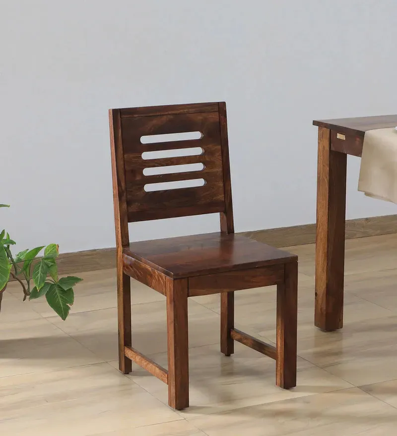 Marin Sheesham Wood Dining Chair In Provincial Teak Finish (Set Of 2).webp