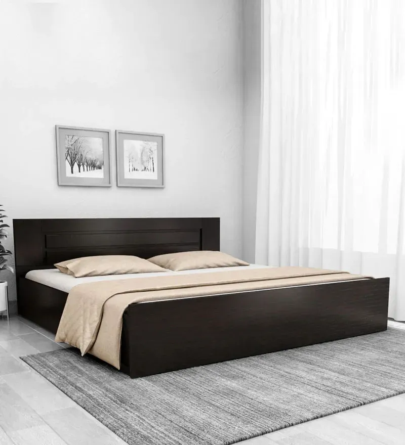Marion King Size Bed in Wenge Finish with Box Storage.webp