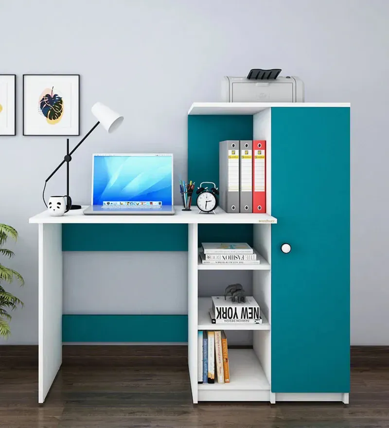 Marvel Hutch Desk in Frosty White And Ocean Green Finish.jpg1.webp