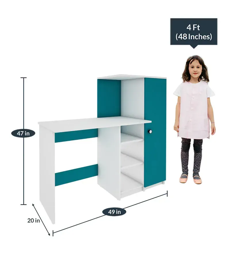 Marvel Hutch Desk in Frosty White And Ocean Green Finish.jpg2.webp