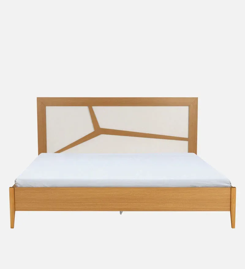 Matrix King Size Bed In Urban Teak & White Colour.jpg3.webp