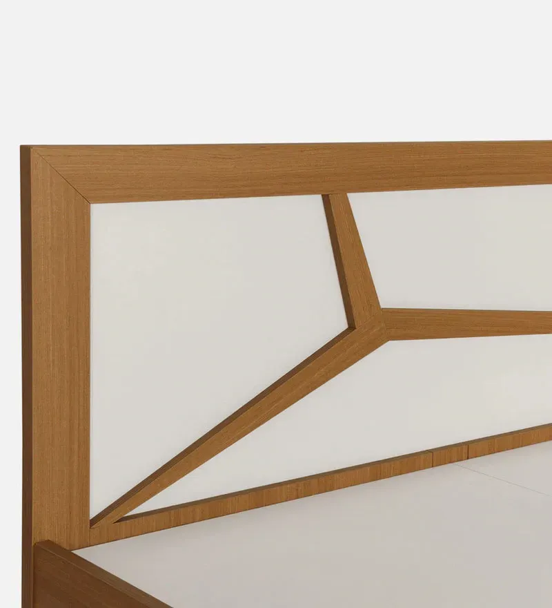 Matrix King Size Bed In Urban Teak & White Colour.jpg5.webp