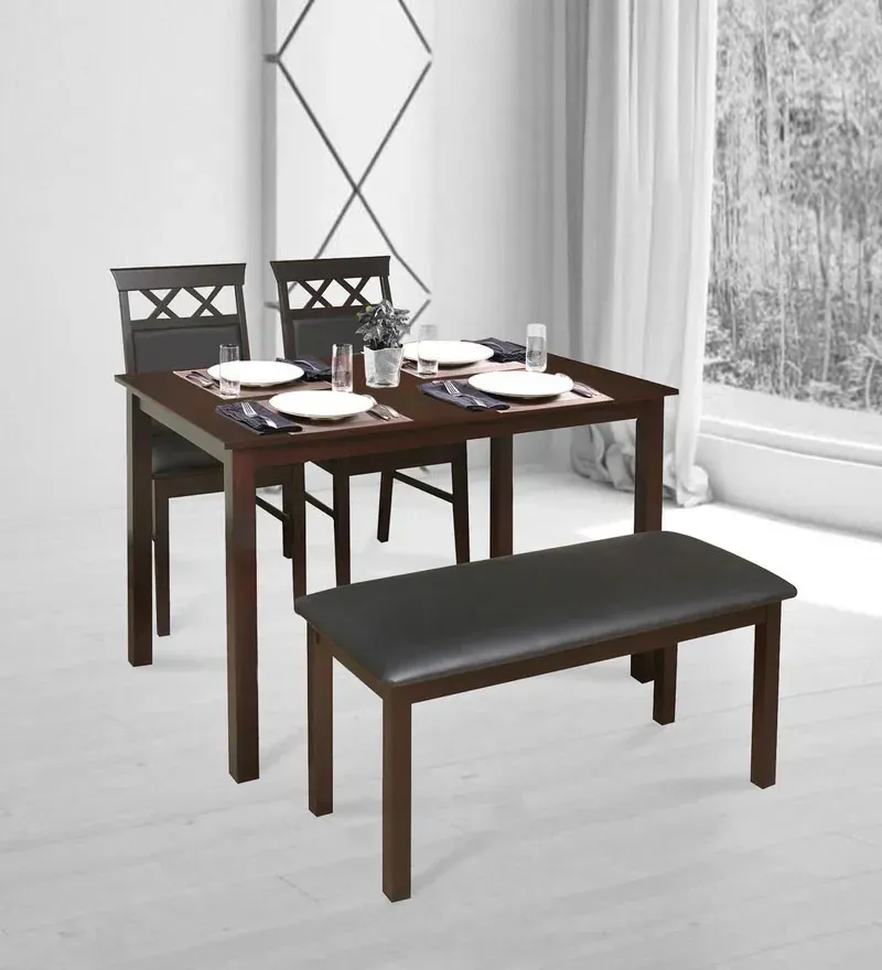 Mauna 4 Seater with Bench Dining Set in Dark Cappucino Colour.jpg1.webp