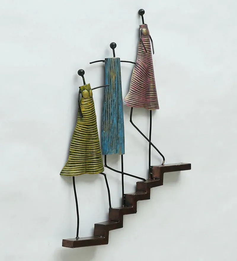 Metal Tribal Lady Wall Art In Multicolour.jpg3.webp