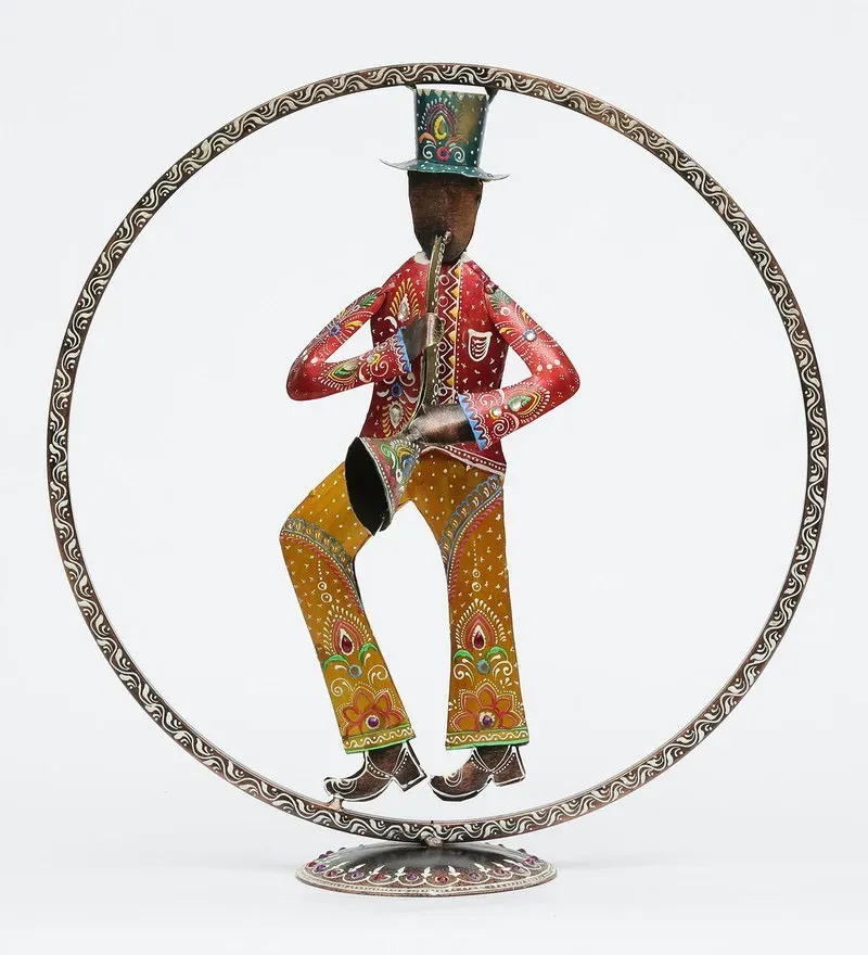 Metal Trumpet Musician In Multicolour Wall Art.jpg1.webp