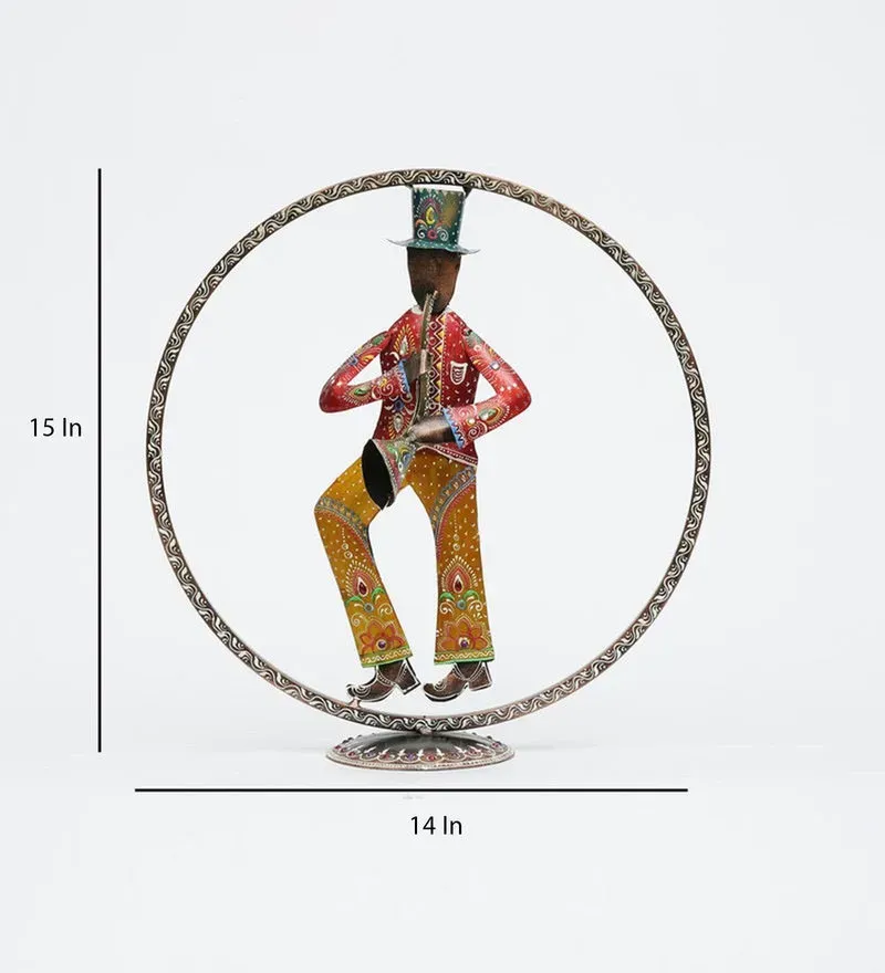 Metal Trumpet Musician In Multicolour Wall Art.jpg2.webp