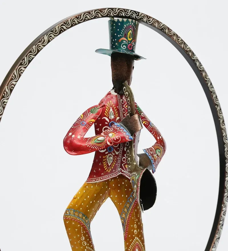 Metal Trumpet Musician In Multicolour Wall Art.jpg5.webp