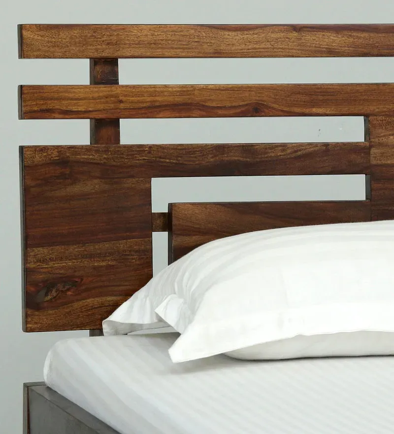 Mirow Sheesham Wood Single Bed In Provincial Teak Finish with Slatted Headrest.jpg8.webp