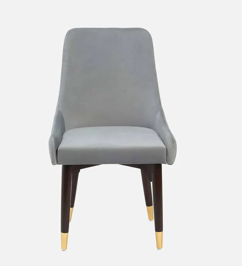 Mise Teak Wood Chair Fabric Dining Chair In Grey Finish.jpg3.webp