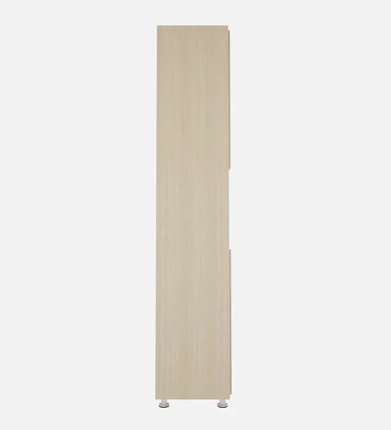 Mobley Book Case in Beige Teak & Frosty White Finish.jpg4.webp