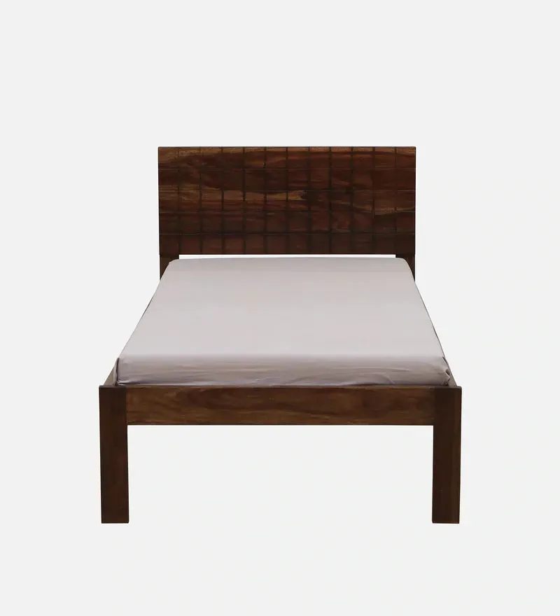 Mysen Sheesham Wood Single Bed In Provincial Teak Finish with Carved Headrest.jpg3.webp