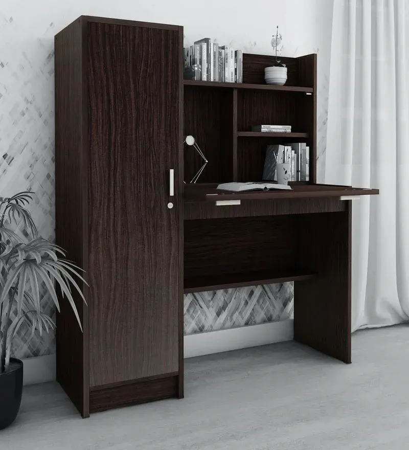 Nakamura Hutch Desk in Wenge Finish2.webp
