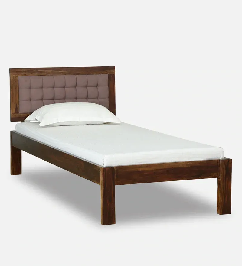 Naples Sheesham Wood Single Bed In Provincial Teak Finish with Padded Headrest.jpg11.webp