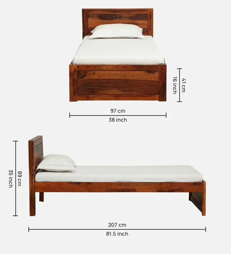Nuevo Sheesham Wood Single Bed In Honey Oak Finish.jpg1.webp