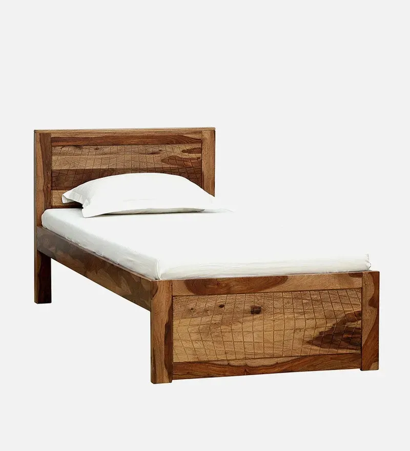 Nuevo Sheesham Wood Single Bed In Rustic Teak Finish.jpg3.webp