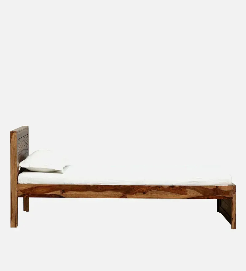 Nuevo Sheesham Wood Single Bed In Rustic Teak Finish.jpg4.webp