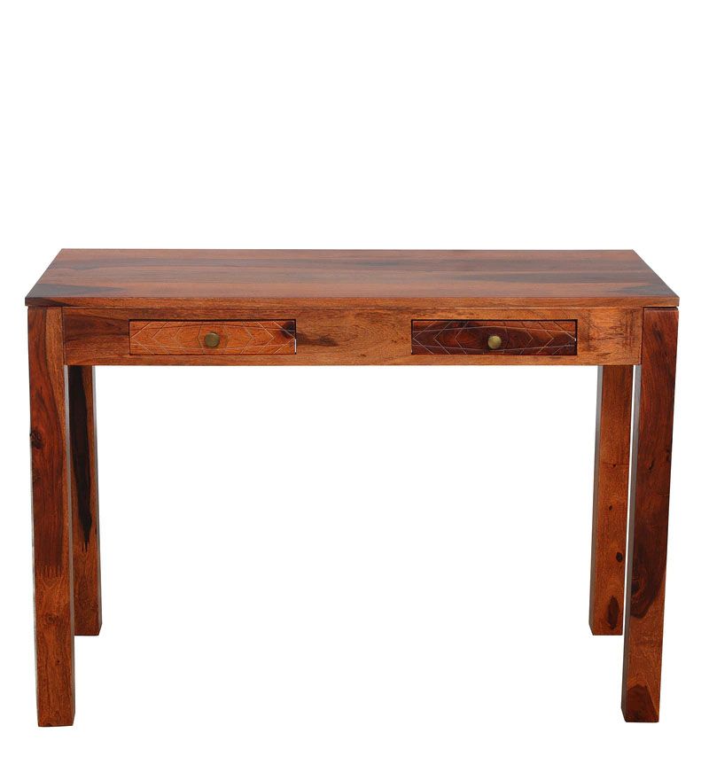 Nuevo Solid Wood Study Table In Honey Oak Finish3.jpg