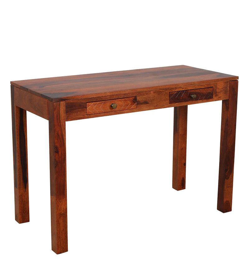 Nuevo Solid Wood Study Table In Honey Oak Finish4.jpg