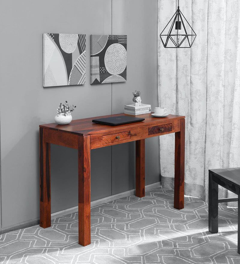 Nuevo Solid Wood Study Table In Honey Oak Finish.jpg