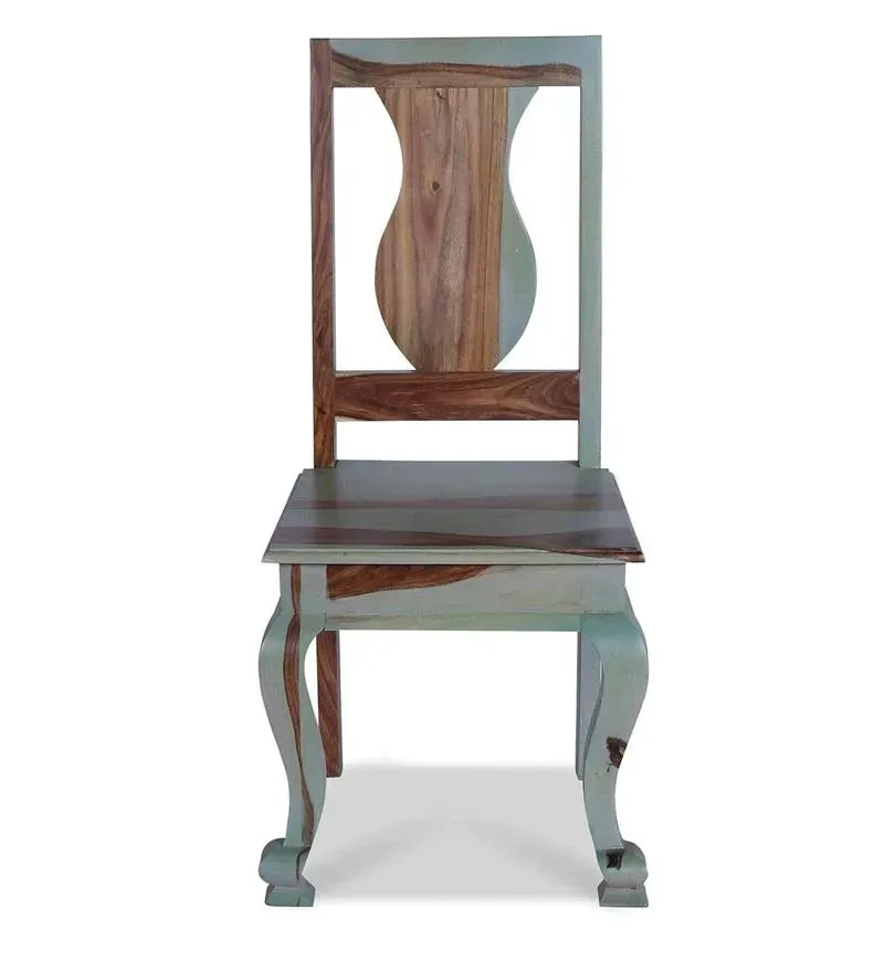 Pansy Sheesham Wood 6 Seater Dining Set in Vintage Green Finish with Bench.jpg5.webp